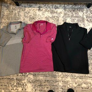 BUNDLE: 2 Men's Short Sleeve Polos & CK Pullover